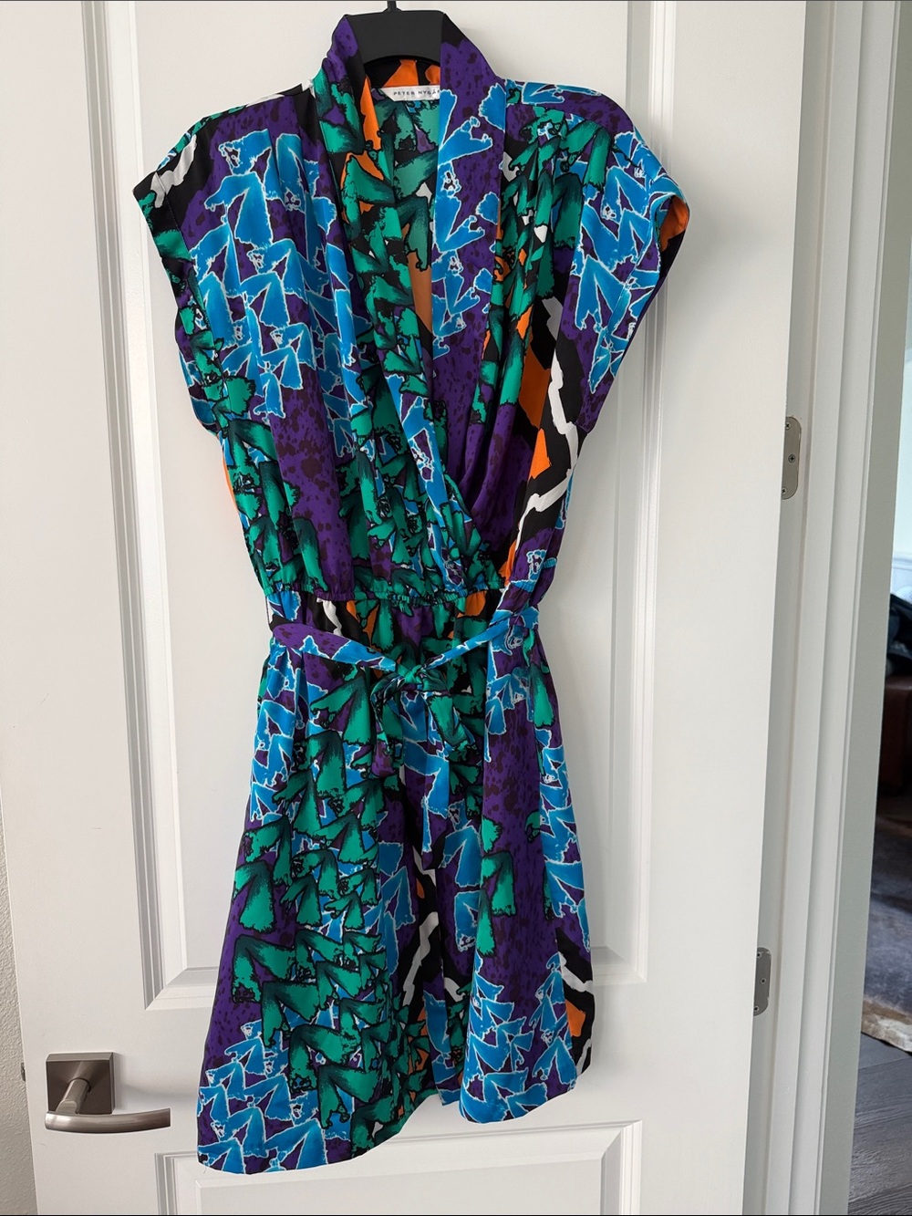 Vibrant Purple & Teal Dress